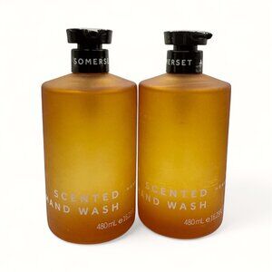 NEW 2x Asquith & Somerset - Honey Scented Glass Bottle Hand Wash - 16.25 fl oz